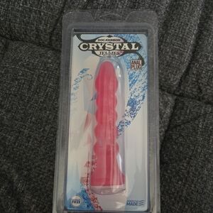 **Adult listing:NSFW/18+. NWT Doc Johnson Crystal Jellies Pink Plug